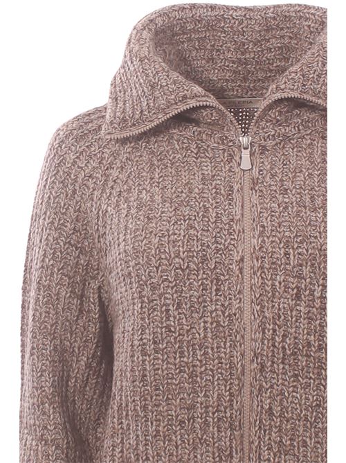 wool and cashmere cardigan with zip LA FILERIA | 1022517325180